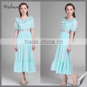 2015 Custom Design Big Size Long Evening Prom Dresses Ladies thumbnail-1