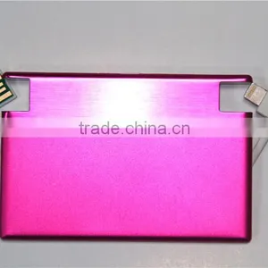 Built in Cable 1350mAh Credit Card Power Bank thumbnail-3