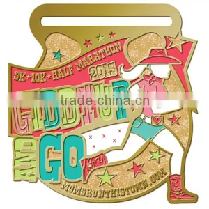 Manufacturer Making High Quality Custom Award Gold Metal Sport Medal thumbnail-1