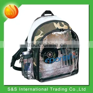 Durable Fully Padded Back Clear PVC Backpack for Teenage thumbnail-1