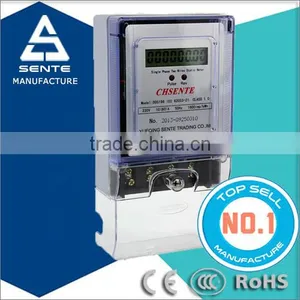 DDS196 Type Single Phase Electronic Active Watt Hour Digital Power Meter Socket thumbnail-4