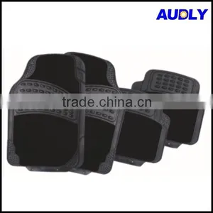 CM3002 Heavy-Duty 4-Piece Semi-Carpet and PVC Car Floor Mats thumbnail-1
