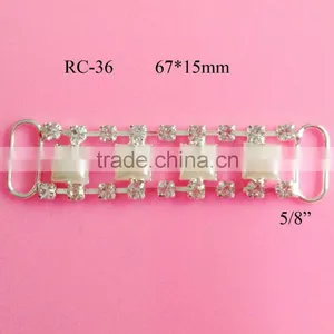 Stock Hot Selling Pearl Rhinestone Connector for Headband/hairwear(RC-36) thumbnail-1