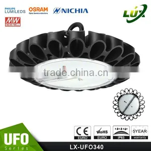 UFO High Bay Light Nichia Chips, 100-140lm/W, Meanwell Driver, Motion Control, 2016 New CE Rohs Approved 100W LED Commercial Li Quality Choice thumbnail-6