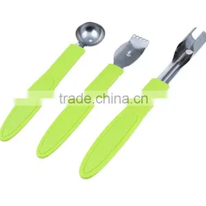 Set of 3pcs Vegetable Slicer Apple Corer Lemon Zester Melon Baller thumbnail-1