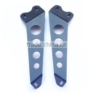 Pair Jeep Wrangler JK 10Inch Led Light Bar Hood Mounting Brackets thumbnail-4