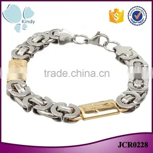Kindy Jewelry JCB0228 Punk Style Fashion Bracelet Men 316l Stainless Steel Supplier's Choice thumbnail-1