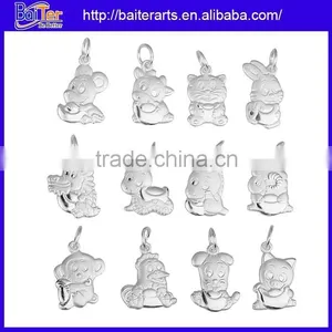 Custom Wholesale Sterling Silver Zodiac Pendants thumbnail-1