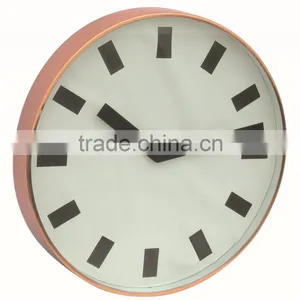 Wholesale Metal Round Shaped Wall Clock, Decorative Wall Mounted Clock thumbnail-2