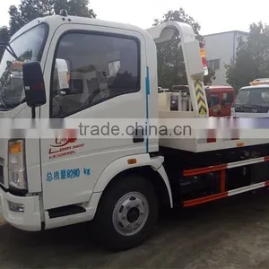 NEW PRODUCT Medium Sized Vehicle HOWO Flatbed Tow Truck thumbnail-4