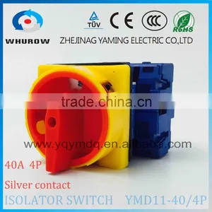 Isolator Switch YMD11-40/4P Load Break Switch Universal Power Cut off Switch 40A 4 Phase Changeover Cam Switch Sliver Contacts thumbnail-4