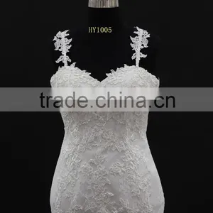 2016 New Designer Design Sweetheart Mermaid Lace Wedding Dress thumbnail-2
