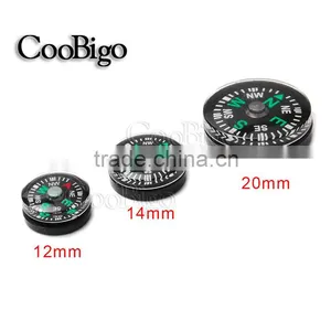 Clear Liquid-filled Plastic Button Small Mini Compass for Survival Kit Hiking Camping Outdoor Sports #FLQ177-20/14/12 thumbnail-1