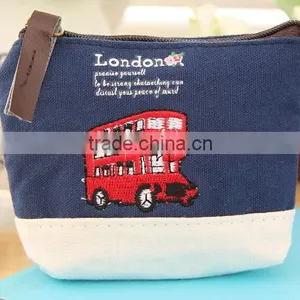 Newest Euro Style Canvas Coin Purse With Embroidery Logo for Wholesales thumbnail-4