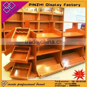 AL-SM070 Hot Sale Wooden Vegetables and Fruit Display Shelf Wooden Stand Quality Choice thumbnail-1