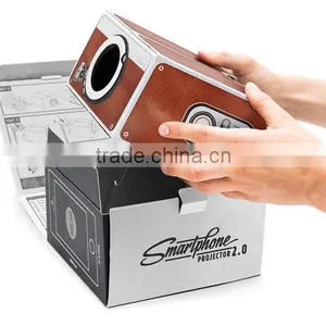 Lowest DIY Mini Cardboard Android Mobile Phone Smartphone LCD Projector thumbnail-2