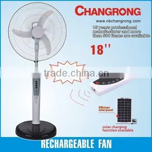 110V Power 12V Battery Rechargeable Fan thumbnail-1