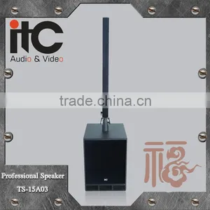ITC TS-15A02 Series 1000W 4ohm 2 Way Hi Fi Active Array Line Speakers thumbnail-1