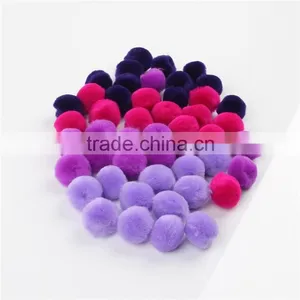 Factory Supply DIY Crafts Purple Series Pompoms Toys for Kids or Wedding Party Decoration thumbnail-4