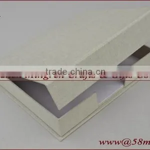 Leahter Fabric Linen Wood Photo Album Storage Packaging Box thumbnail-3
