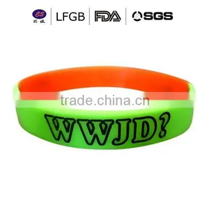 Silicone Wrist Band With Country Logo Printed , Factory Direct Supply Cheap Custom Silicone Bracelet thumbnail-3