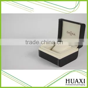 Black High Quality PU Leather Watch Box Plastic Watch Case thumbnail-5
