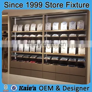Wooden Wall Panels Display Rack/clothes Display Cabinet for Store thumbnail-1