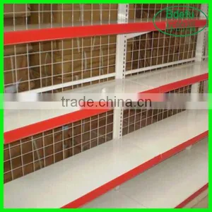 Light Duty White Grid Wall Supermarket Shelves thumbnail-2