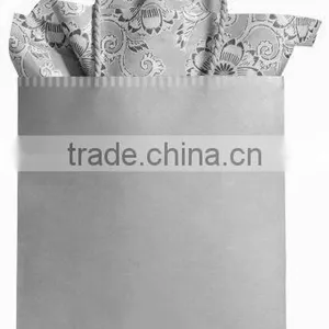 Gift Wrap Wedding Bells Silver With Light Blue Accent Kraft Tote Gift Bag thumbnail-6