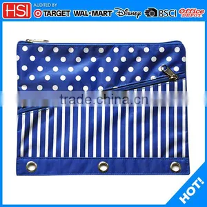 Factory Wholesale Polyester 3 Ring Binder Pencil Pouch for Girl Quality Choice thumbnail-1