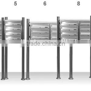 Hot Sale in Germany Market 304 Stainless Steel Outdoor Mailbox thumbnail-2