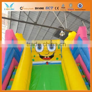 Cute Inflatable Spongebob Slide Inflatable Dry Slide Inflatable Slide thumbnail-5