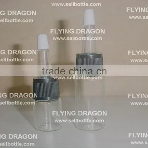 5ml 10ml Transparent Glass Antibiotics Bottle With Plastic Conical Dropper With Black Screw Ring Used for Medicine thumbnail-1