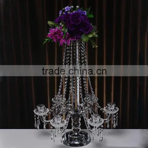 Home ,wedding ,party Event Beautiful Crystal Candel Holder Centerpieces thumbnail-1