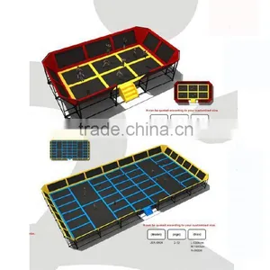 Best Design Cheap Professional Commercial Trampoline For Sale thumbnail-5