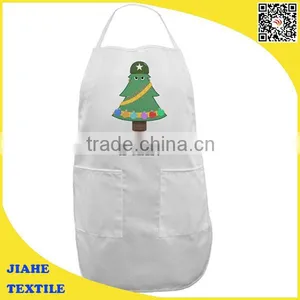 White Cheap Custom Apron thumbnail-2