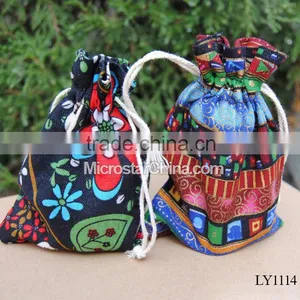 10*13cm IN Stock Burlap Christmas Bag for Jewelry thumbnail-4