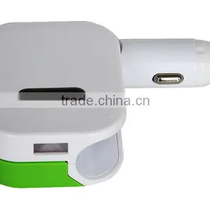 2016 New Style Dual Usb Car Charger and Wall Charger thumbnail-3