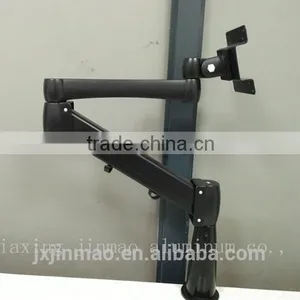 Metal Standard Aluminum Material Flexible Desk Clamp Mount Lcd Table Stand Holder Folding Bracket thumbnail-2
