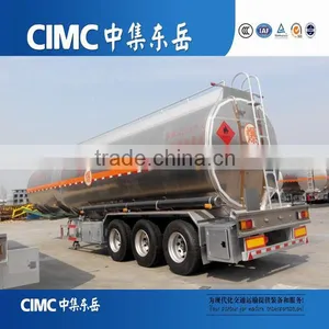 CIMC 3 Axles Aluminium Alloy Fuel Tank With Chassis Trailers thumbnail-6