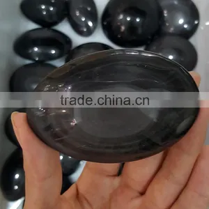 Natural Crystal Healing Stones Rainbow Obsidian Pocket Stone for Hand Exercise thumbnail-3