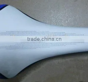 Hot Sale High Quality Wholesale Price Durable Fashionable White Comfortable Leather MTB Saddles Bicycle Parts thumbnail-1