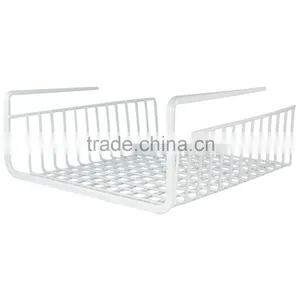 Wholesale Factory Pirce White Wire Under Shelf Basket Wrap Rack thumbnail-1