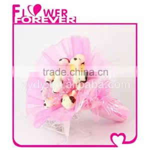 Lovely Gift Plush Doll Dog Bouquet Toy thumbnail-2