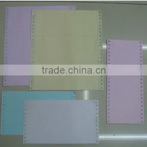 Perforate 9 1/2 Carbonless Paper NCR Sale With Low Price High Quality thumbnail-1
