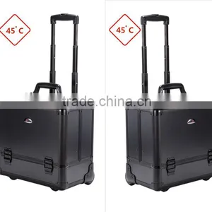 4 in 1 Makeup Trolley Black Professional Cosmetic Rolling Makeup Case thumbnail-3