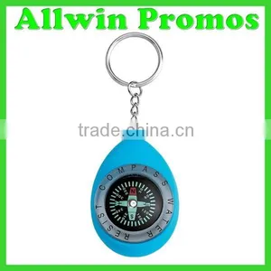 Promotional Customized Oval Compass Keychain thumbnail-2