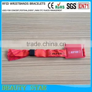 Customized Logo RFID Woven Wristbands ,for Event Use RFID Woven Wristbands thumbnail-1