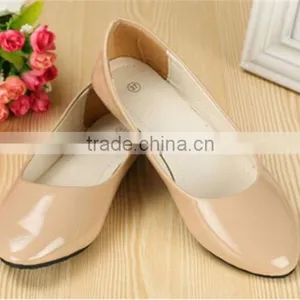 2015 New Women's Flat Shoes Matte Surface Shallow Mouth Single Work Shoes Simple Sexy Female Boat Shoes Wholesale thumbnail-3