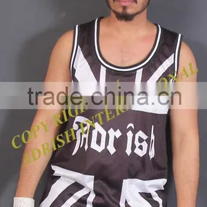 Black Basketball Jersey, Custom Printed thumbnail-1
